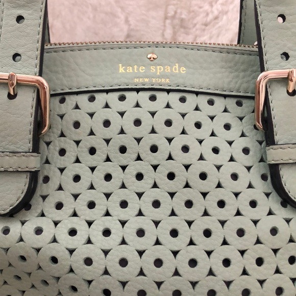 Kate Spade Mercer Isle mint pattern purse - Picture 2 of 6